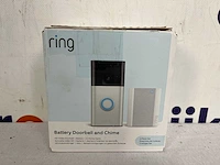 Ring battery video doorbell zilver met chime (2nd gen) - slimme deurbel - batterij - afbeelding 2 van  2