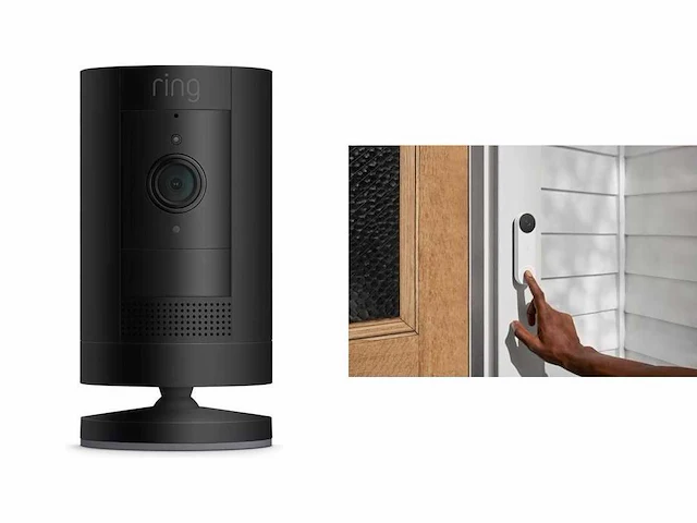 Ring beveilingscamera & google nest videodeurbel - afbeelding 1 van  2