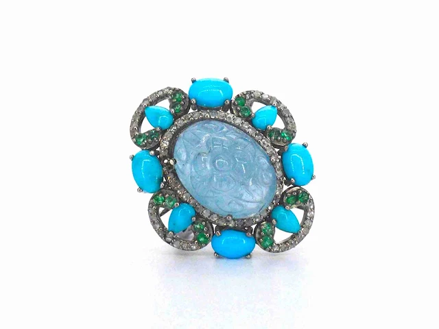 Ring edelsteen diamant - afbeelding 1 van  8