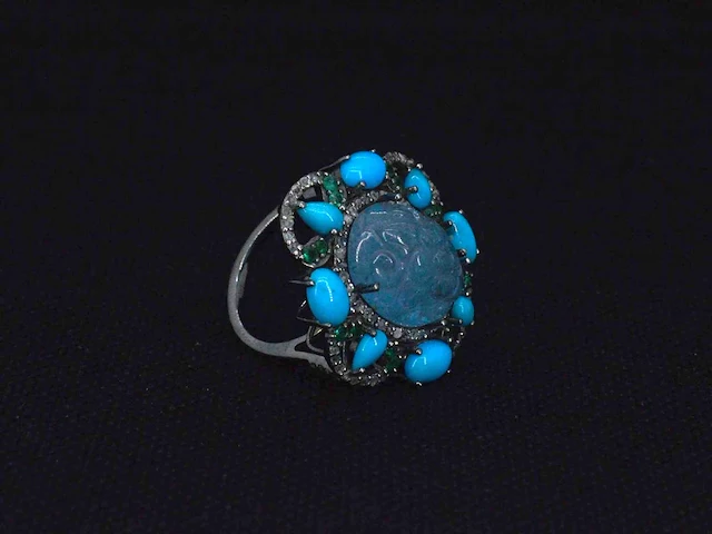 Ring edelsteen diamant - afbeelding 5 van  8