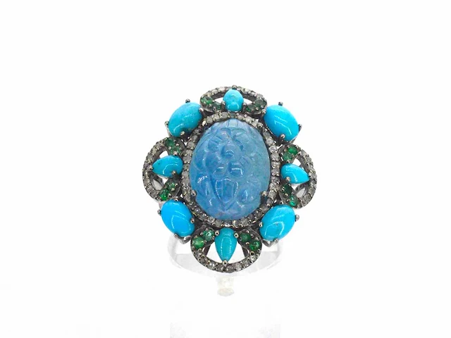 Ring edelsteen diamant - afbeelding 6 van  8