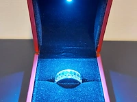 Ring met diamanten en edelstenen, london blue - afbeelding 3 van  4