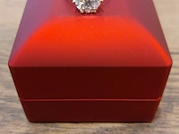 Ring met diamanten en moissaniet - afbeelding 1 van  4