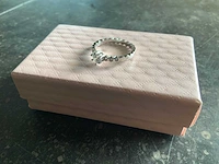Ring met moissaniet 0,5 crt - afbeelding 1 van  6