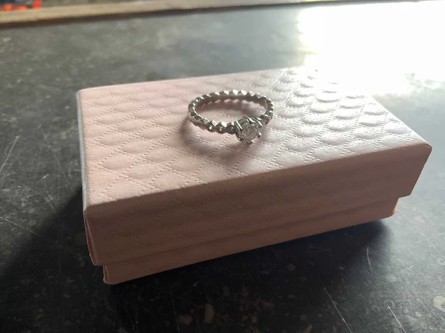 Ring met moissaniet 0,5 crt - afbeelding 2 van  6