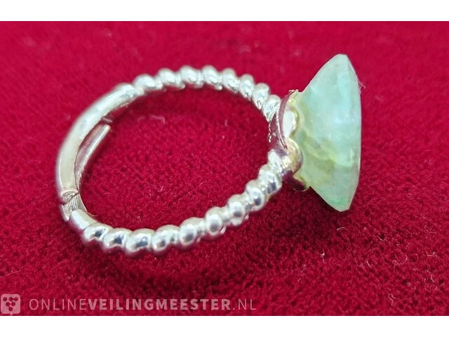 Ring met natuurlijke 10.00ct emerald steen - afbeelding 4 van  7
