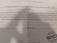 Ring met ovaal en briljanten - afbeelding 3 van  3