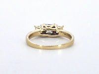 Ring met princess geslepen diamanten van 1.00 carat totaal - afbeelding 6 van  10
