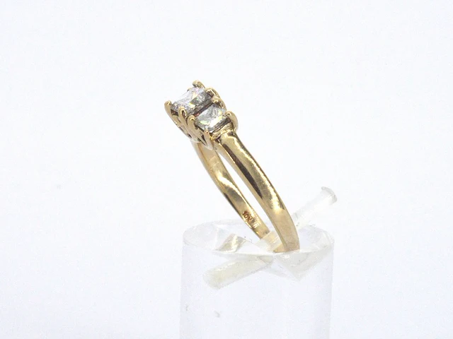 Ring met princess geslepen diamanten van 1.00 carat totaal - afbeelding 8 van  10
