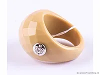Ring met zilveren stukje - afbeelding 3 van  7