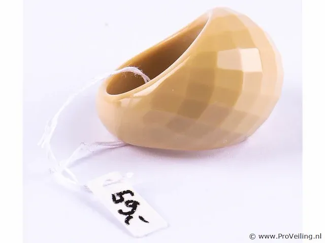 Ring met zilveren stukje - afbeelding 5 van  7