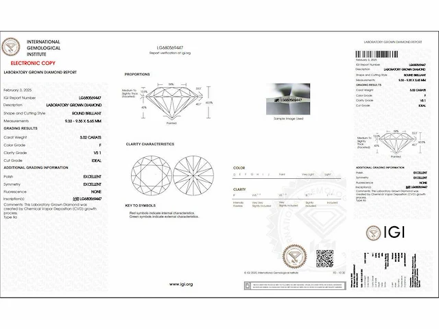 Ring platina met diamant 3,02 crt. f-vs1 en 0,38 crt omliggende diamanten - afbeelding 2 van  8