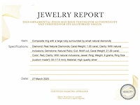 Ring robijn diamant - afbeelding 3 van  4