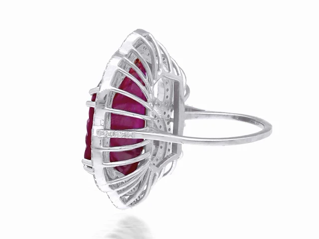 Ring robijn diamant - afbeelding 4 van  4