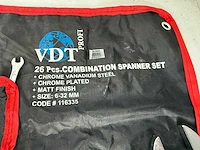 Ring-steeksleutelset 26dlg. met softgrip - afbeelding 2 van  2