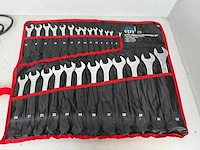 Ring-steeksleutelset 26dlg. met softgrip - afbeelding 1 van  2