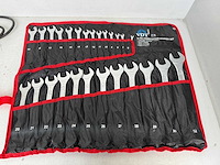 Ring-steeksleutelset 26dlg. met softgrip - afbeelding 1 van  2