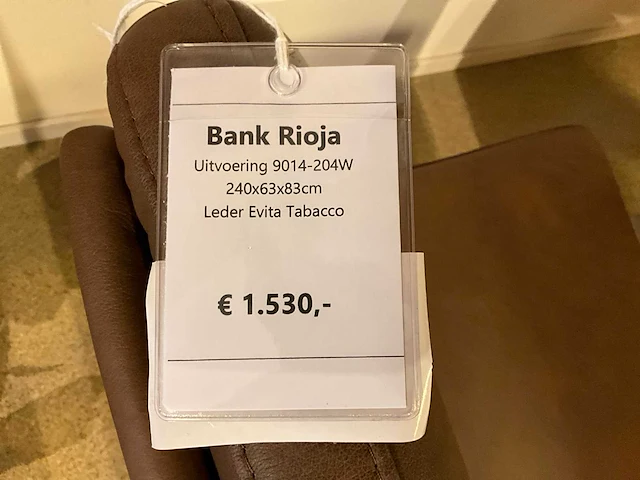 Rioja lederen bank - afbeelding 6 van  6