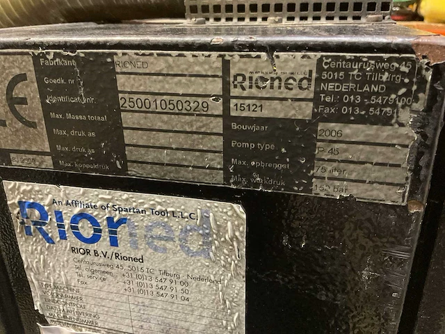 Rioned sj2500 rioolreinigingsmachine inbouw - afbeelding 5 van  13