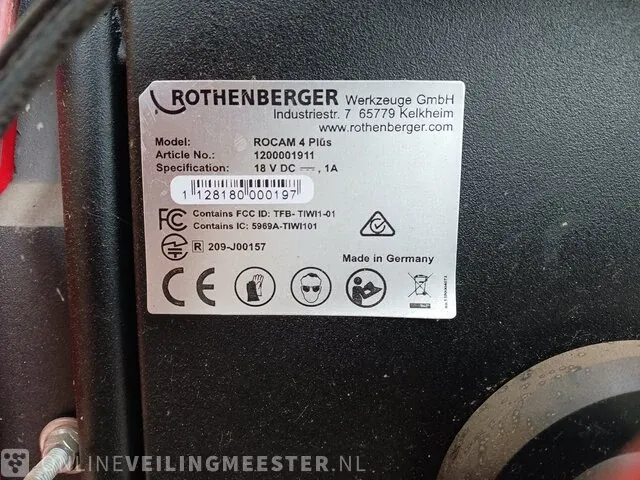 Rioolcamera rothenberger, rocam 4, bouwjaar 2019 - afbeelding 5 van  9