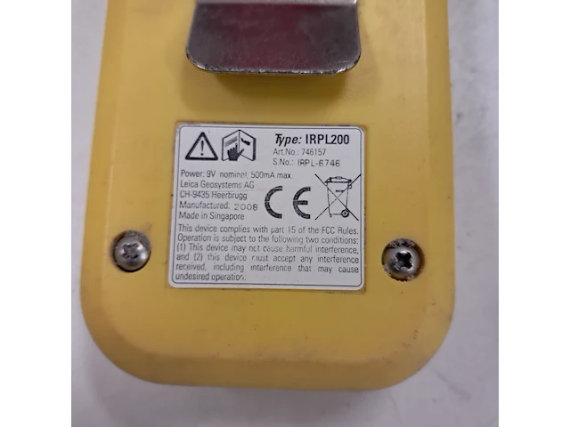 Rioollaser incl. richtmerk, accu en lader, leica, piper 100, 2014 - afbeelding 4 van  10