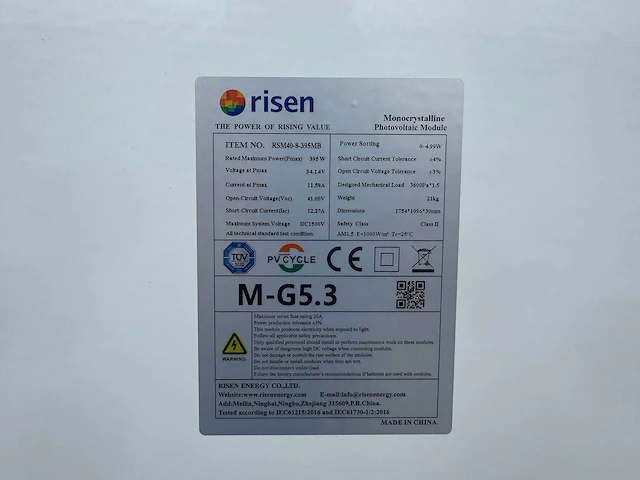 Risen solar - set van 60 zonnepanelen (395 wp) met sungrow 20 kw omvormer - afbeelding 7 van  11