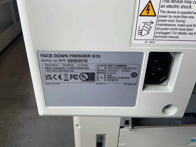 Riso comcolar gl9730 kleurenproductieprinter met finisher - afbeelding 13 van  16