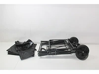 Ritmi opvouwbaar bolderkar tot 120kg draagvermogen 82x52x63cm inhoud 120l zwart - afbeelding 1 van  2