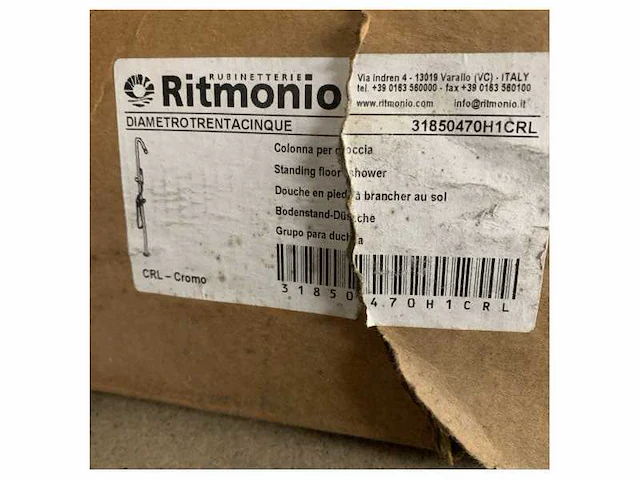 Ritmonio 31850470h1crl standing shower column elegant design - afbeelding 3 van  7
