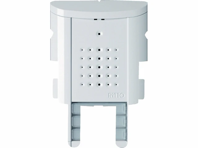 Ritto entravox 1840370 deurstation audio voor 3 gezinswoningen verlichte belknop en naamplaatje wit - afbeelding 2 van  3