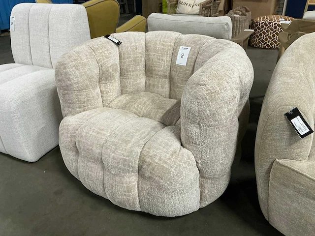 Rivièra maison arosa swivel armchair fauteuil - afbeelding 1 van  5