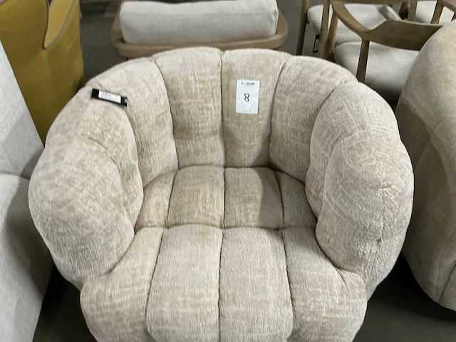Rivièra maison arosa swivel armchair fauteuil - afbeelding 3 van  5