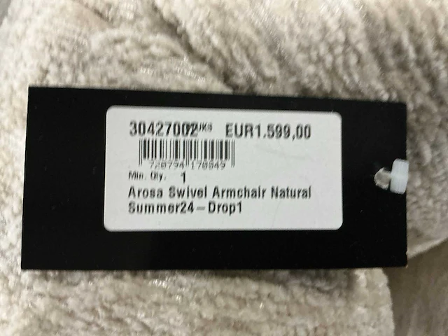 Rivièra maison arosa swivel armchair fauteuil - afbeelding 5 van  5