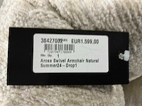 Rivièra maison arosa swivel armchair fauteuil - afbeelding 5 van  5