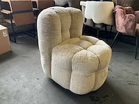 Riviera maison arosa verrijdbare fauteuil (2x) - afbeelding 6 van  11