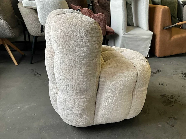 Riviera maison arosa verrijdbare fauteuil (2x) - afbeelding 9 van  11