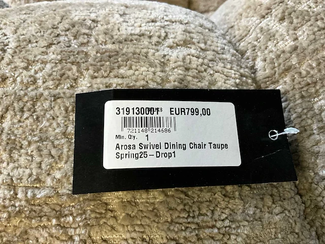 Riviera maison arosa verrijdbare fauteuil - afbeelding 8 van  8