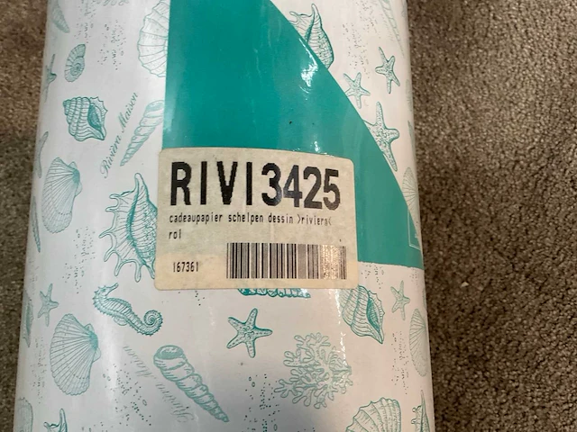Rivièra maison cadeaupapier rol circa 250 mtr (50x) - afbeelding 5 van  8