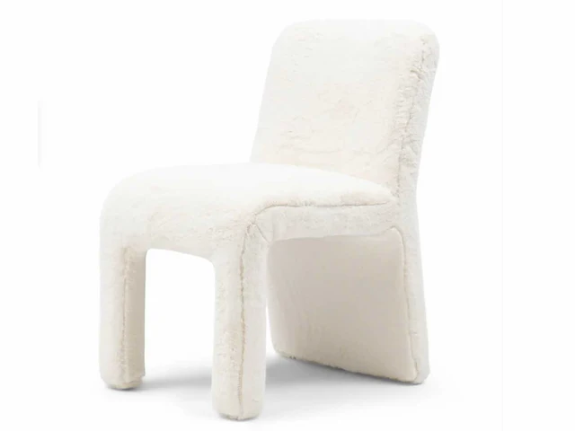 Rivièra maison callaghan faux fur eetkamerstoel - afbeelding 1 van  7
