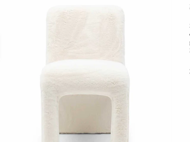 Rivièra maison callaghan faux fur eetkamerstoel - afbeelding 2 van  7