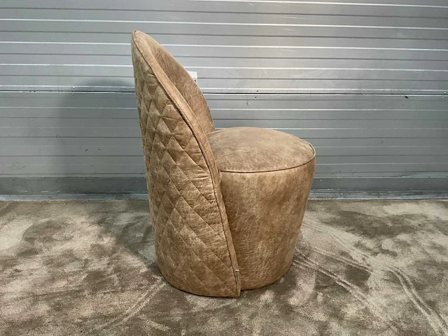 Rivièra maison camel xsx verrijdbare eetkamerstoel (4x) - afbeelding 4 van  9