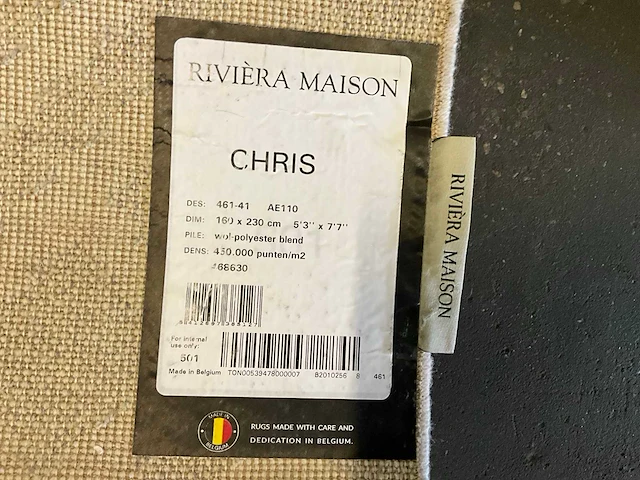 Riviera maison chris vloerkleed - afbeelding 7 van  7