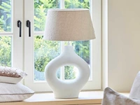 Rivièra maison daphne tafellamp en hanglamp (5x) - afbeelding 1 van  5