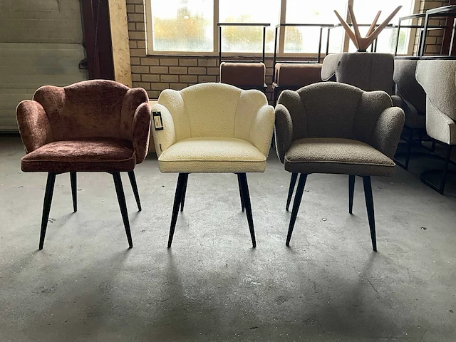 Riviera maison dauphine draaibare eetkamerstoel (3x) - afbeelding 1 van  11