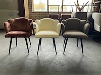 Riviera maison dauphine draaibare eetkamerstoel (3x) - afbeelding 1 van  11