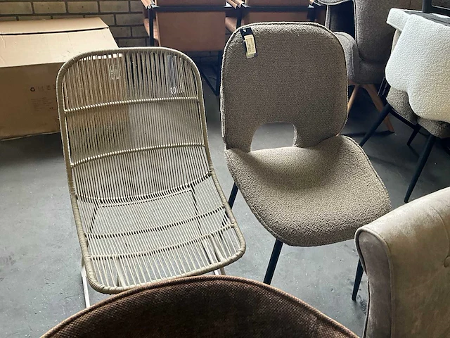 Riviera maison diverse eetkamerstoel (6x) - afbeelding 3 van  13