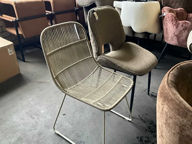 Riviera maison diverse eetkamerstoel (6x) - afbeelding 4 van  13