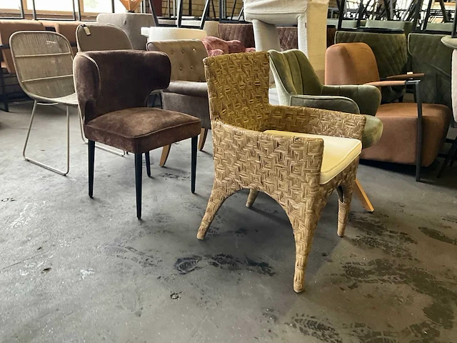 Riviera maison diverse eetkamerstoel (6x) - afbeelding 9 van  13