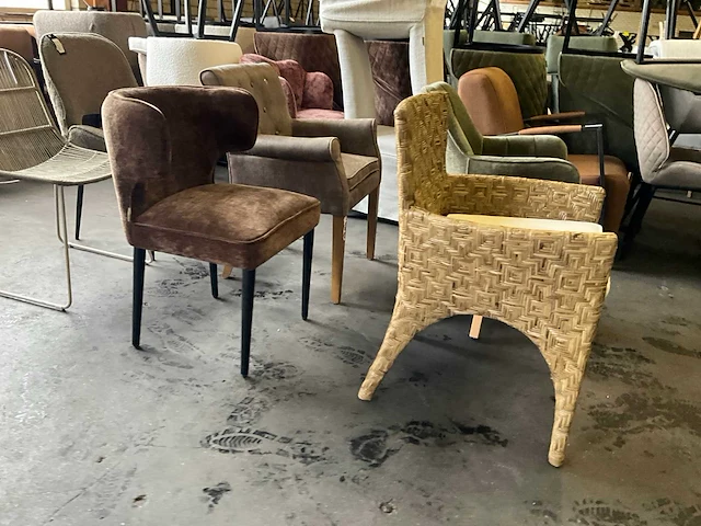 Riviera maison diverse eetkamerstoel (6x) - afbeelding 10 van  13