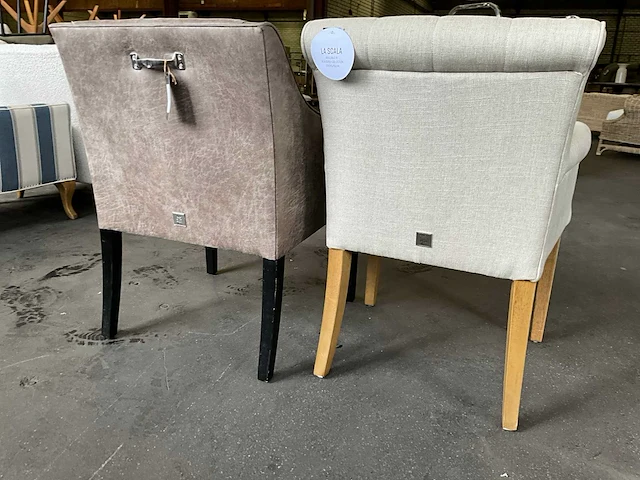 Riviera maison diverse eetkamerstoelen (2x) - afbeelding 2 van  12